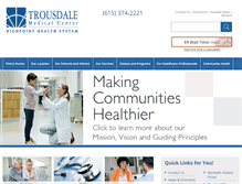 Tablet Screenshot of mytrousdalemedical.com